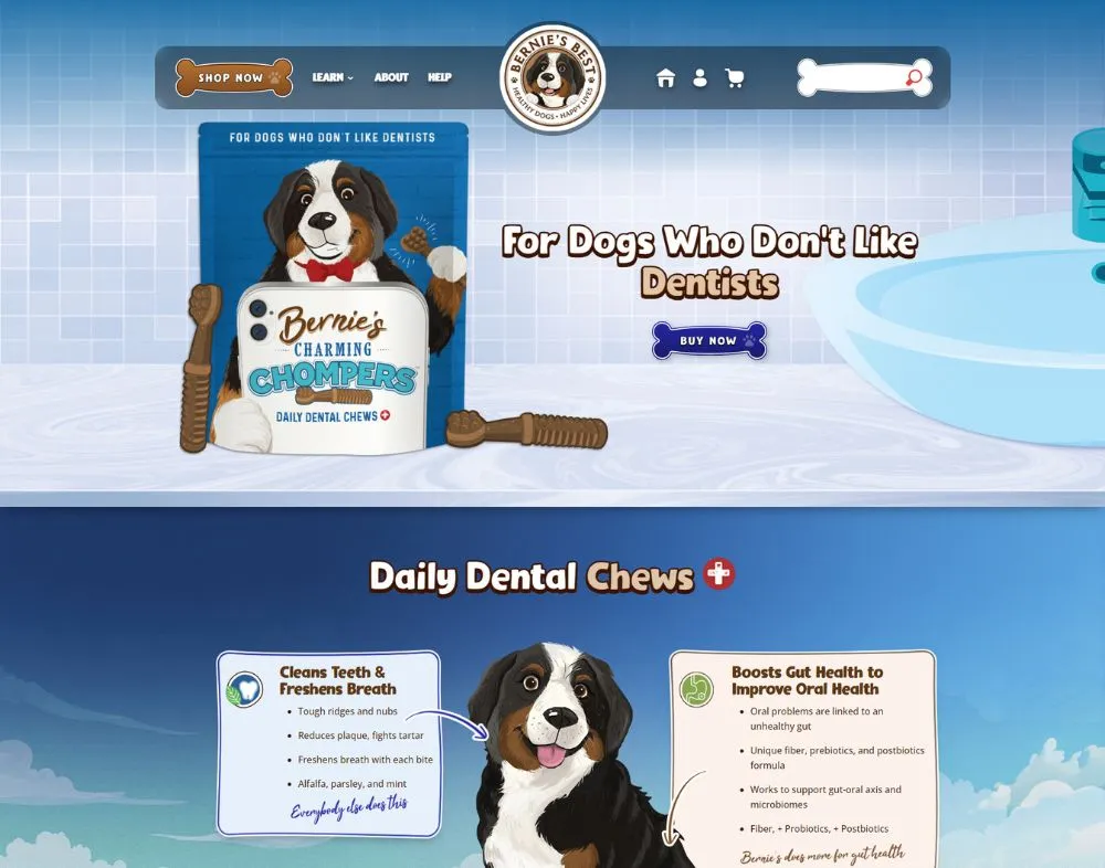 bernies best charming chompers portfolio image